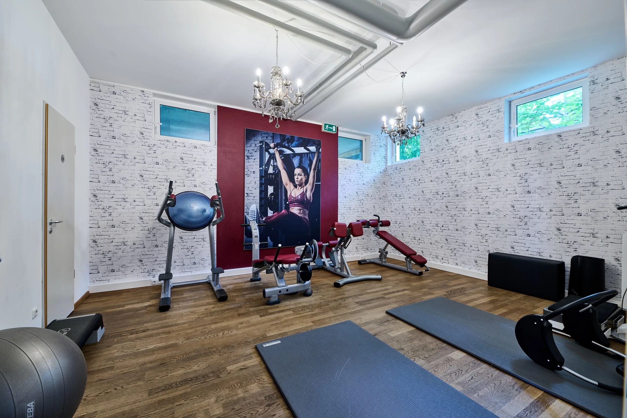 Separater Raum für Bauchmuskeltraining